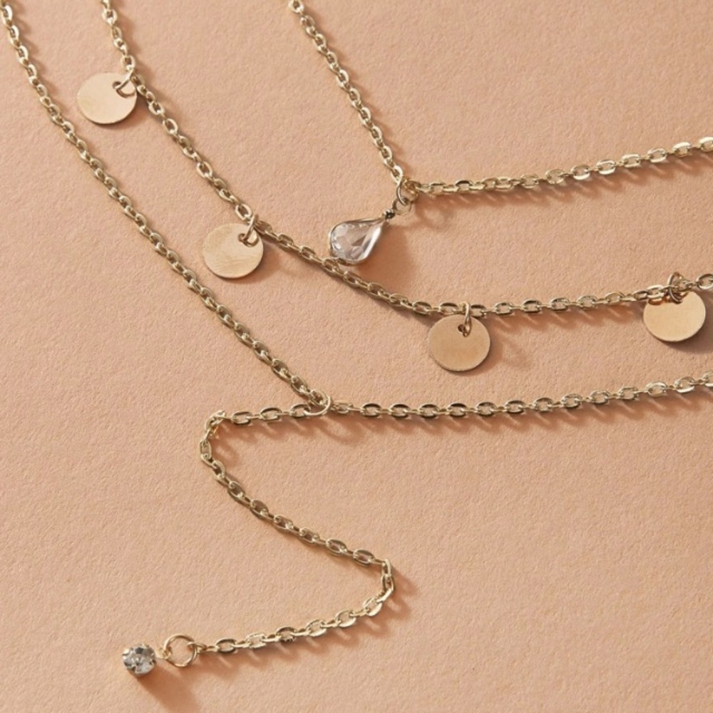 Tear drop coin necklace - Picture 3 of 3